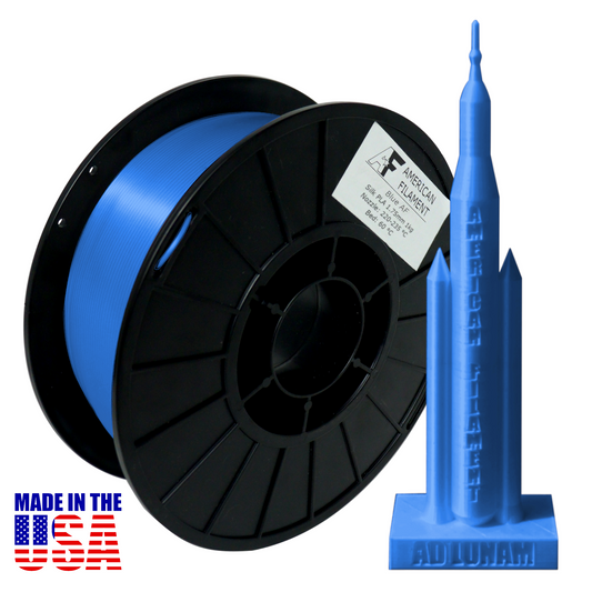 Blau AF Seide PLA 3D-Drucker-Filament, 1,75 mm Durchmesser, 1 kg Spule
