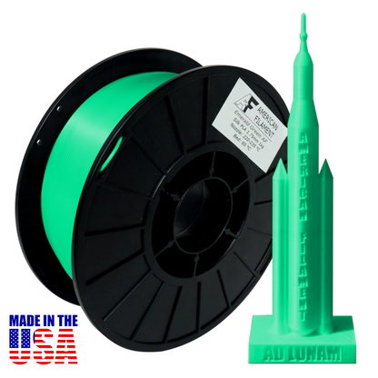 Filamento para impresora 3D de seda PLA verde esmeralda AF, 1.75 mm de diámetro, bobina de 1 kg