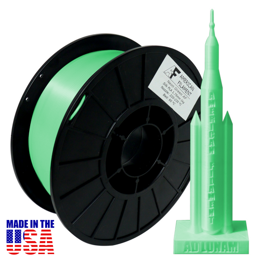 Neongrünes AF Seiden-PLA 3D-Drucker-Filament, 1,75 mm Durchmesser, 1 kg Spule