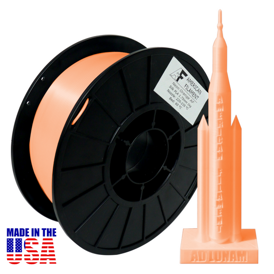 Neon Orange AF Seiden-PLA 3D-Drucker-Filament, 1,75 mm Durchmesser, 1 kg Spule