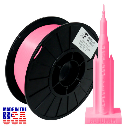 Neonpink AF Seiden-PLA 3D-Drucker-Filament, 1,75 mm Durchmesser, 1 kg Spule