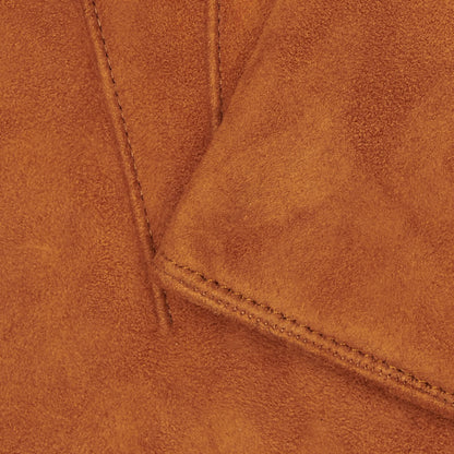 Silvia (cognac) - Italian suede leather gloves with luxurious cashmere lining — photo 5 of 10