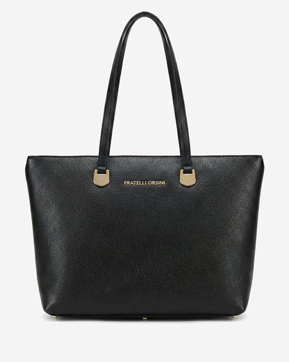 Simona (black) - Italian calf leather women's shoulder bag — photo 2 of 8