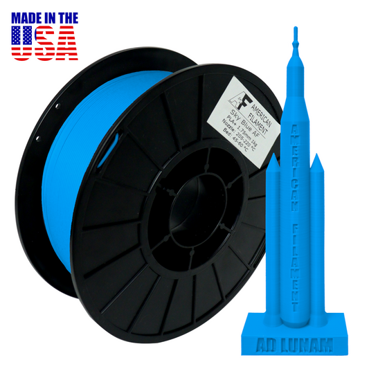 Himmelblaues AF 1,75 mm PLA+ Filament Hergestellt in den USA!