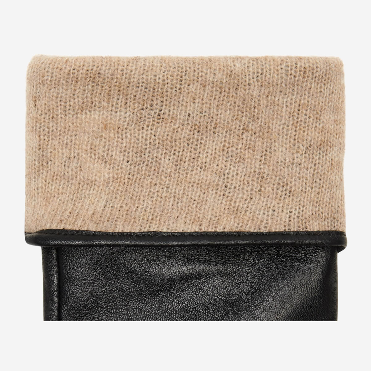 Skylar (black) – Extra-long sheepskin leather gloves with wool/cashmere lining & touchscreen capability — photo 4 of 10
