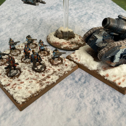 60x44" 'Snow' F.A.T. Mat Battle Gaming Mat