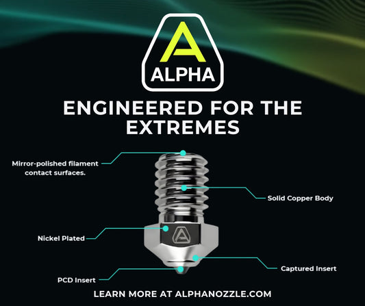 ALPHA PCD 3D Printer Nozzle – High temp Polycrystalline Diamond Nozzle — photo 1 of 10