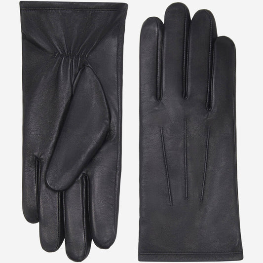 Stella (black) – Sheepskin leather gloves with ultra-warm fleece lining & touchscreen functionality — photo 1 of 7