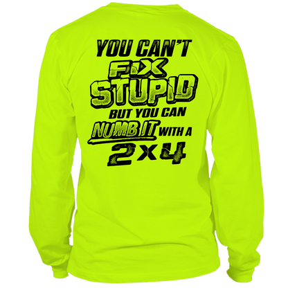 Stupid - Long Sleeve Hi-Vis T-Shirt — photo 1 of 2