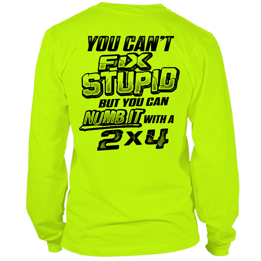 Stupid - Long Sleeve Hi-Vis T-Shirt — photo 1 of 2