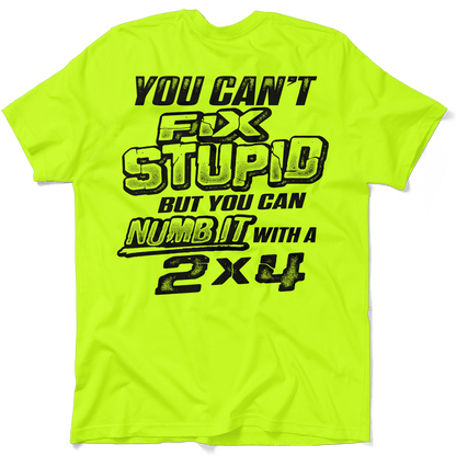 Stupid - Safety Yellow T-Shirt — photo 1 of 4