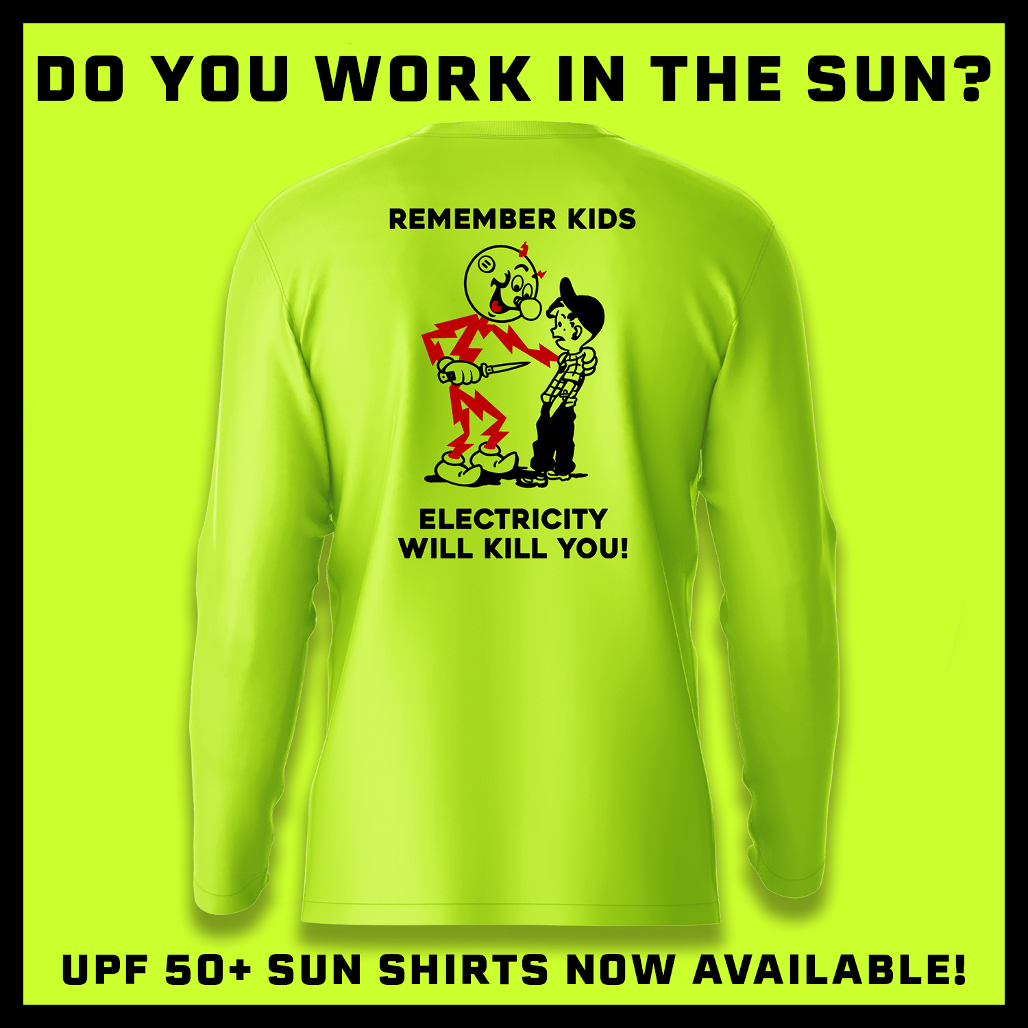 Remember Kids - Hi-Visibility UPF 50 Long Sleeve Sun Shirt — photo 3 of 3