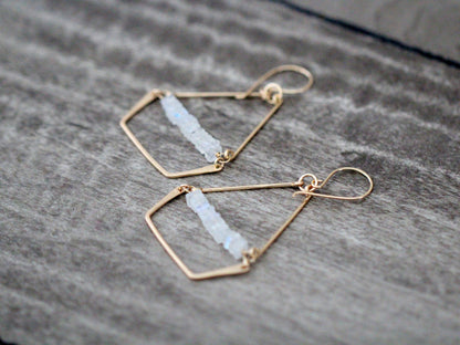 Swing Earrings - Moonstone