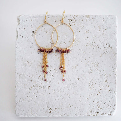 Green Apatite Mini Swing Earrings