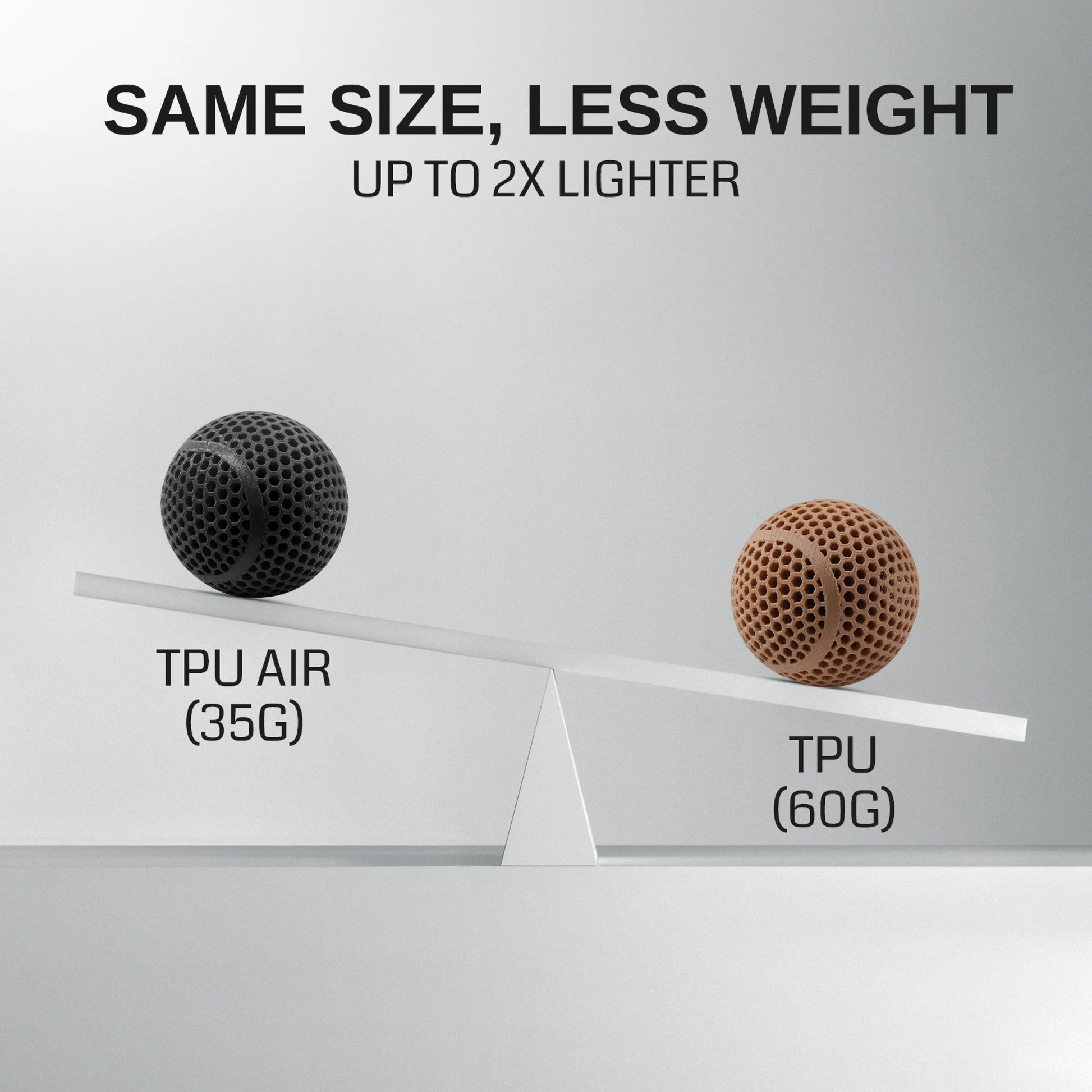 Lightweight TPU Filament 1.75mm, Foaming LW-TPU 77A–93A, High Resilience & Matte Finish — photo 3 of 7