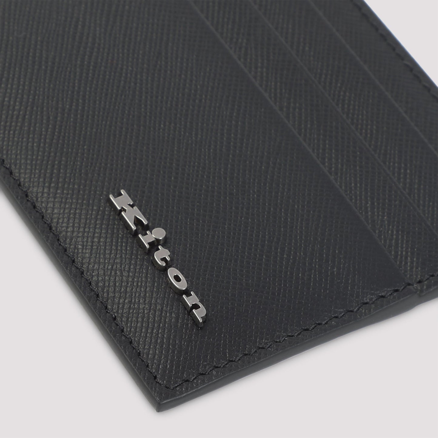 KITON Premium Leather Card Holder - 10.5cm x 8cm x 0.5cm