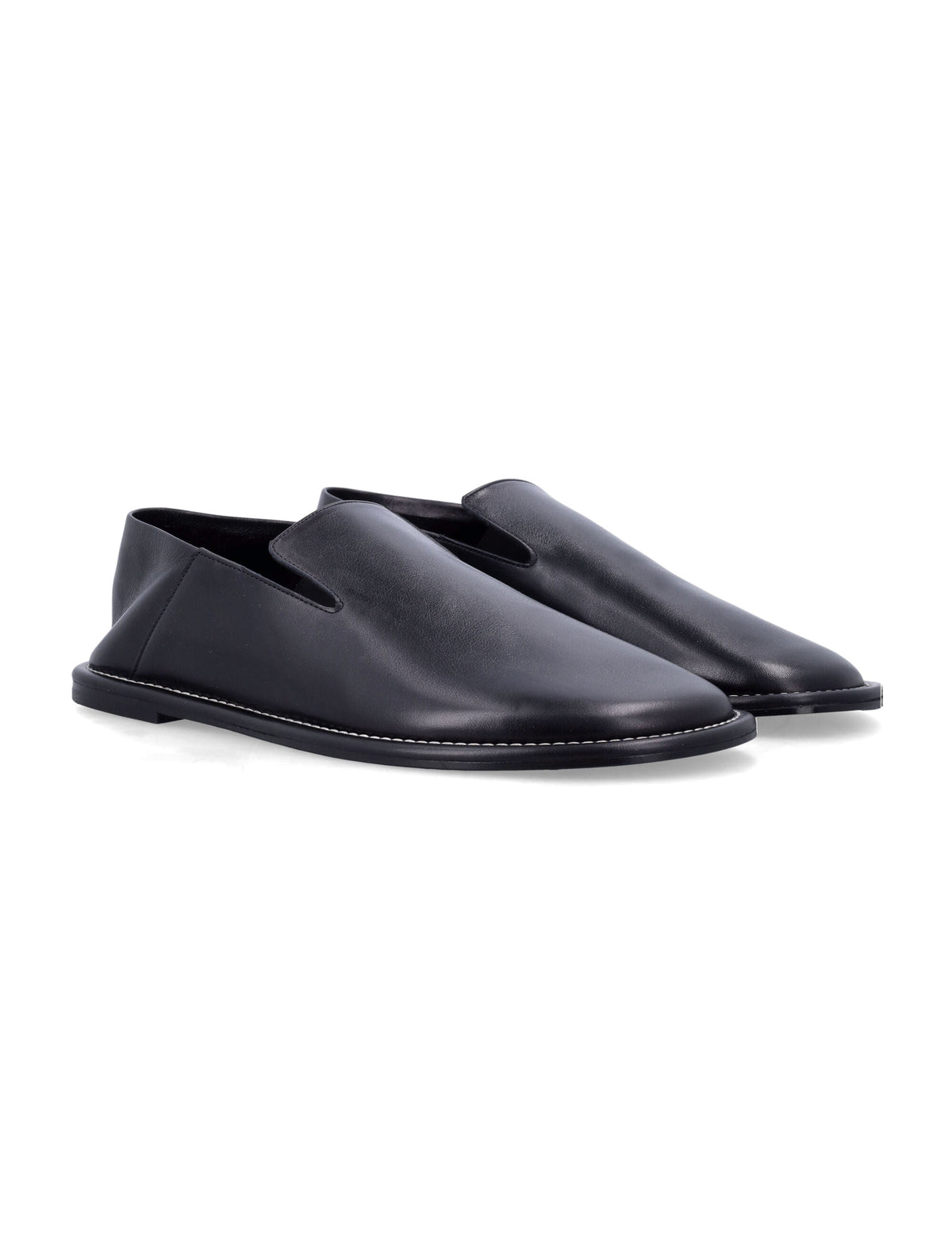 AMI PARIS Men's Timeless Mini Leather Loafers