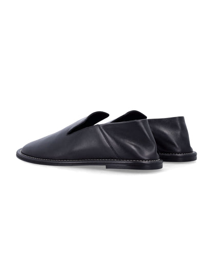 AMI PARIS Men's Timeless Mini Leather Loafers