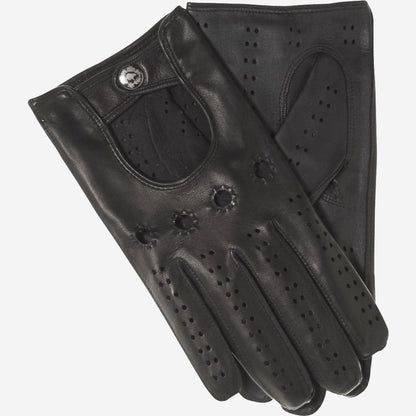Umberto (black) - Italian lambskin leather driving gloves & touchscreen feature — photo 1 of 10