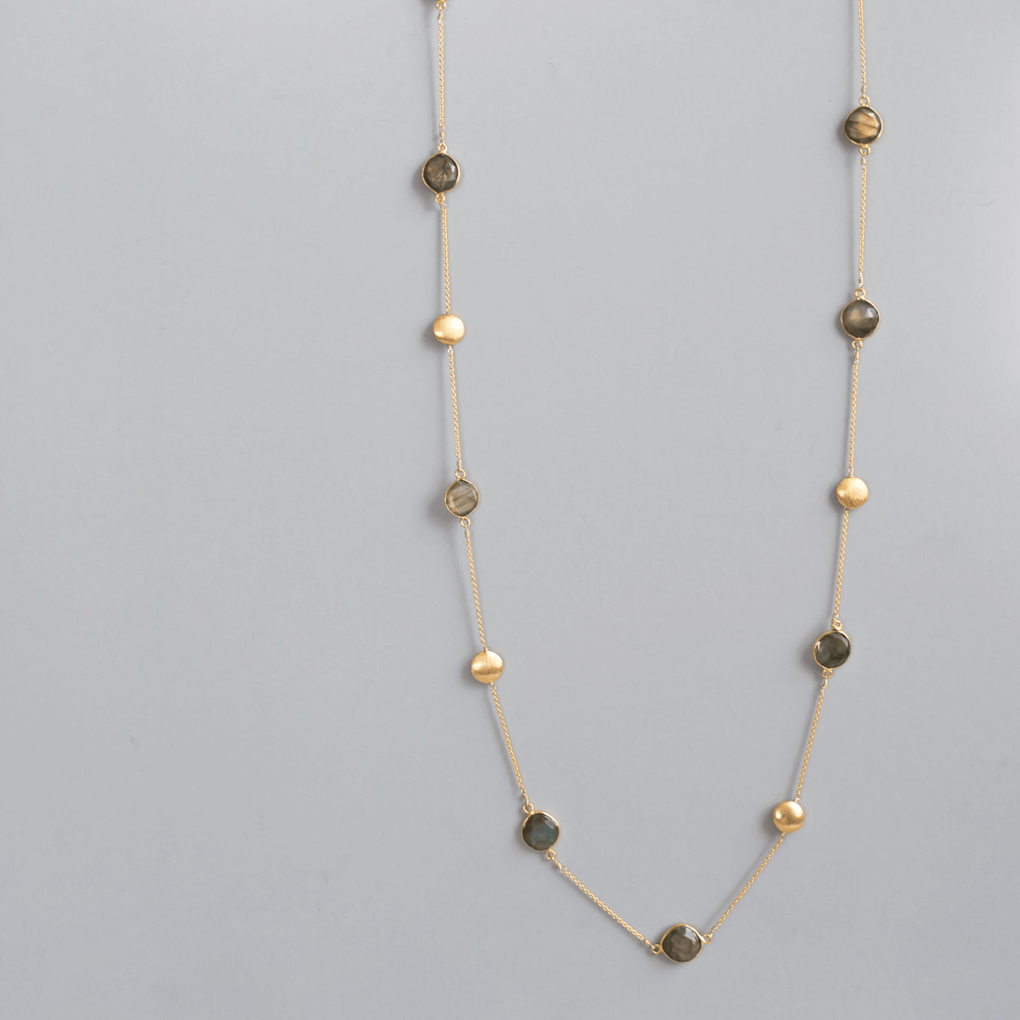 Long Labradorite Layering Chain