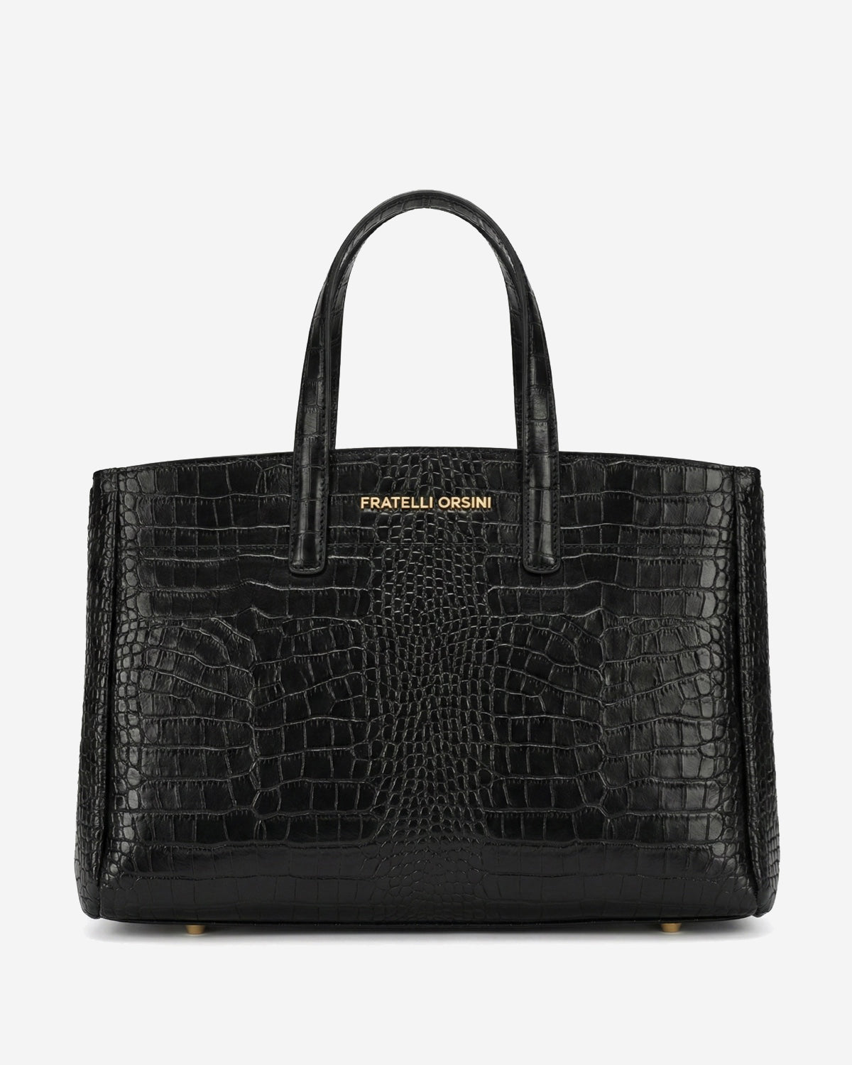 Valentina (black) - Italian calf leather women's handbag (with shoulder strap) — photo 1 of 9