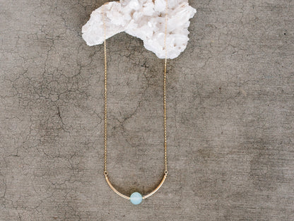 Luna Necklace - Chalcedony