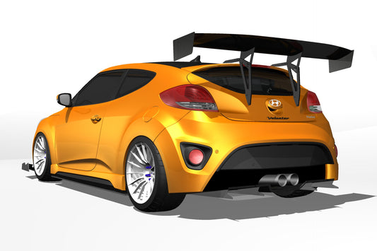 Diffuser V1+ – Hyundai Veloster (FS, 2012-2018) — photo 1 of 2