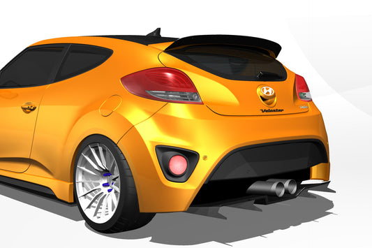 Diffuser V1+ – Hyundai Veloster (FS, 2012-2018) — photo 2 of 2