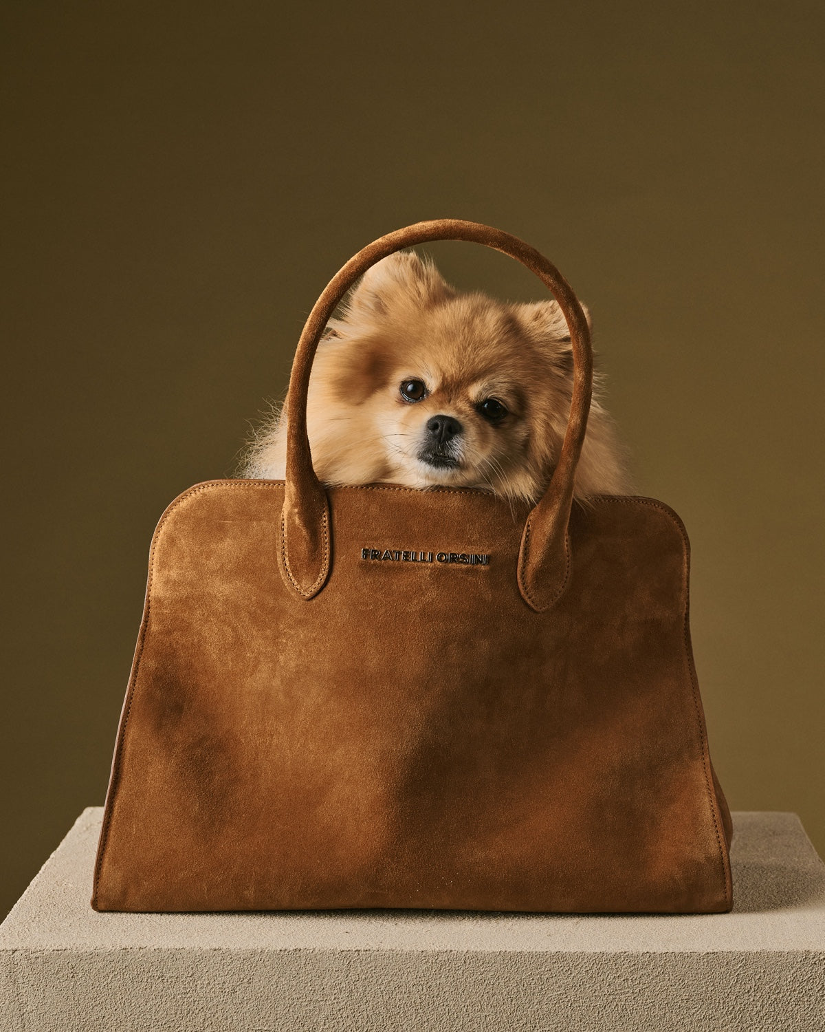 Viviana (cognac) - Italian suede leather women’s handbag — photo 4 of 8