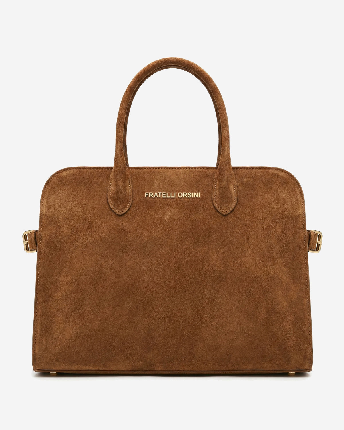 Viviana (cognac) - Italian suede leather women’s handbag — photo 2 of 8