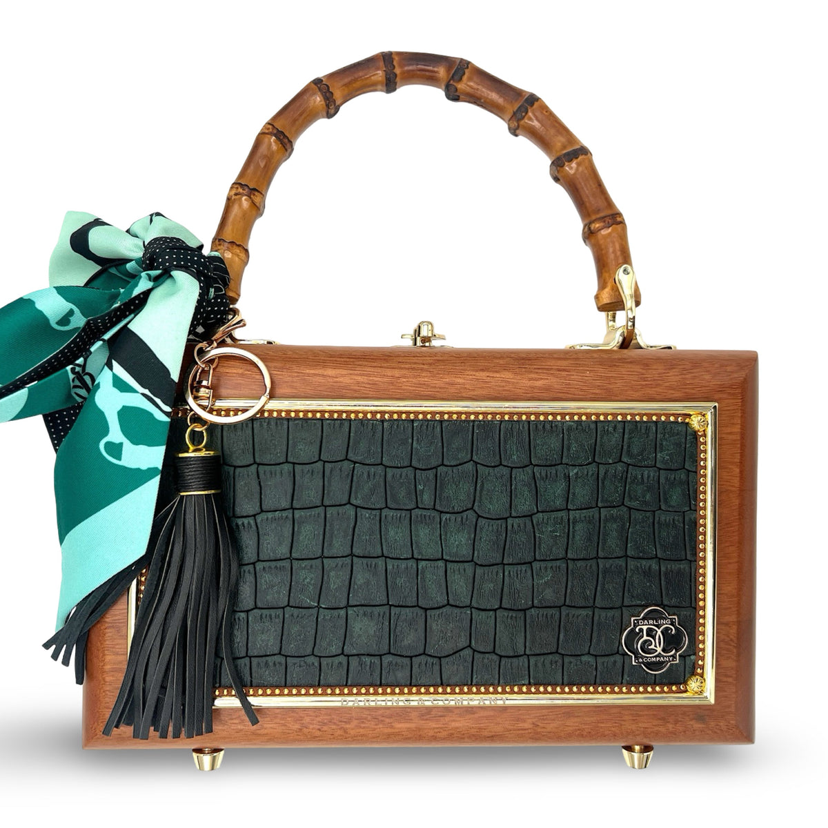 What a Croc in Evergreen Bag