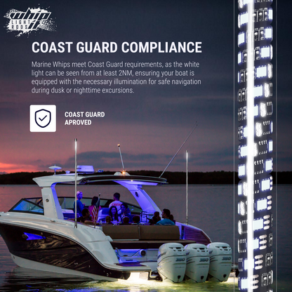 Marine Brilliance LED Whips – Premium LED Boat Whips for Ultimate Visibility on the Water