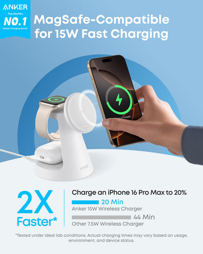 Anker MagGo Wireless Charging Station (3-in-1, Dock Stand) — photo 2 of 10