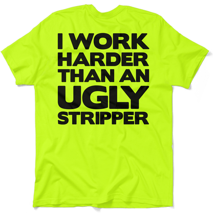 Work Harder - Safety Yellow T-Shirt — photo 1 of 4