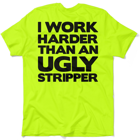 Work Harder - Safety Yellow T-Shirt — photo 1 of 4