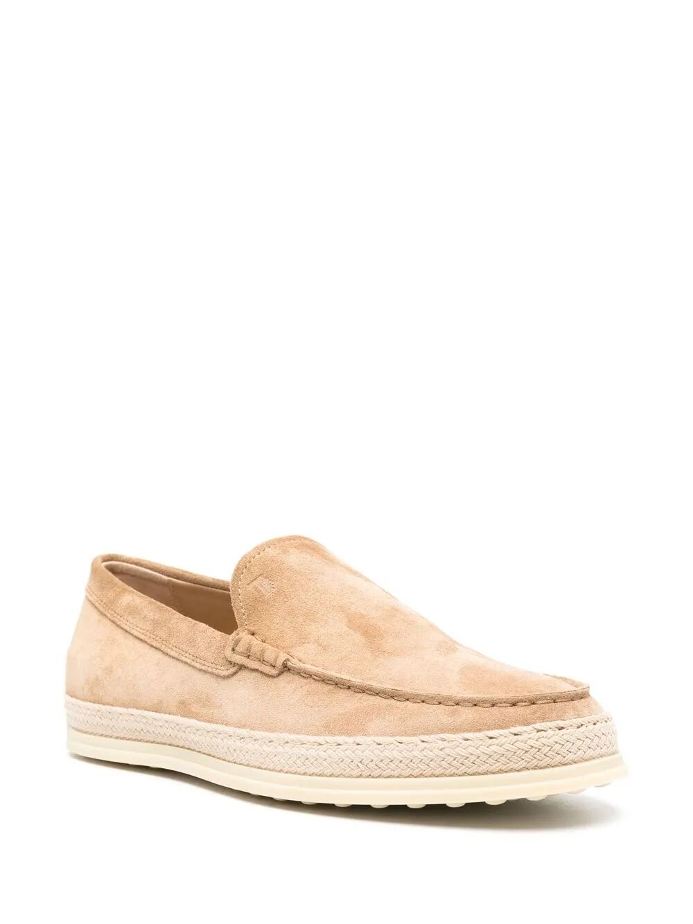 TOD'S Elegant Cord Weaving Slip-On Suede Loafers