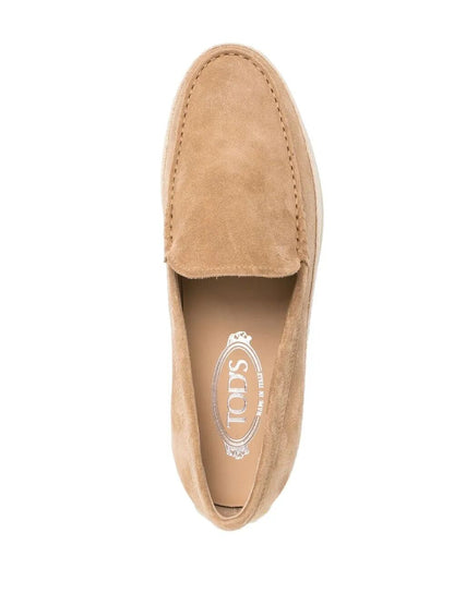 TOD'S Elegant Cord Weaving Slip-On Suede Loafers