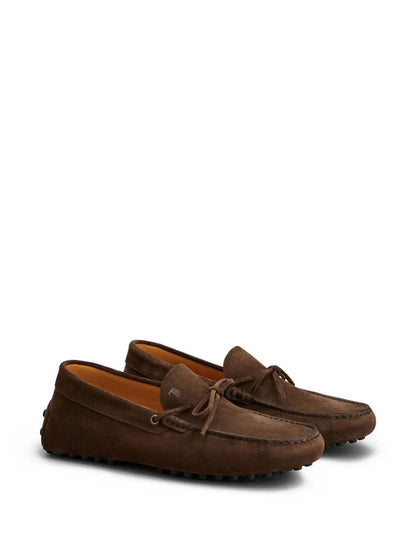 TOD'S Men's Suede Loafers with Lace