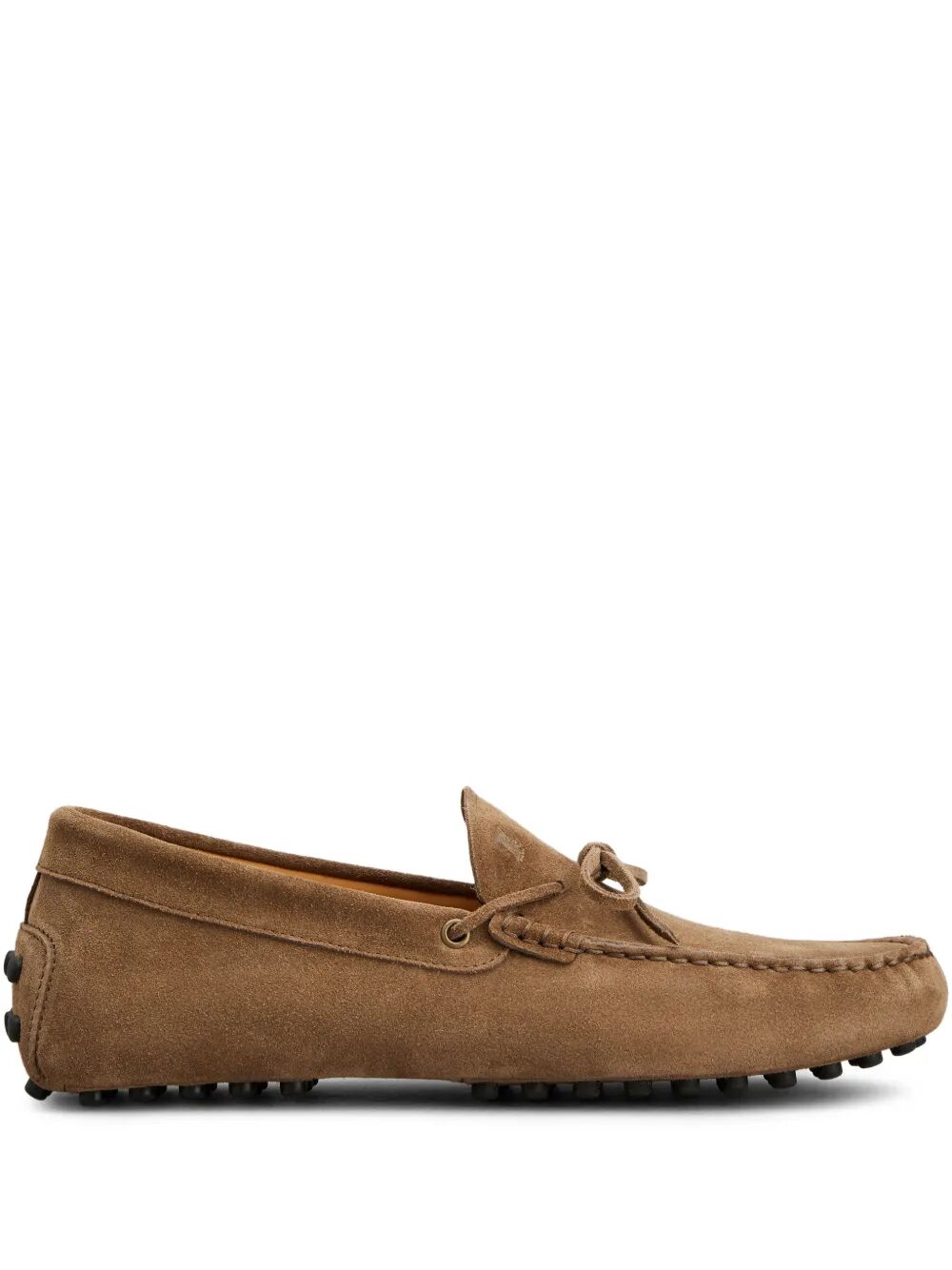 TOD'S Men's Suede Loafers with Lace Detail