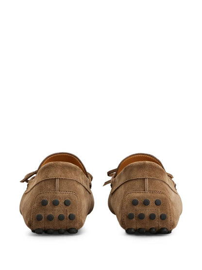TOD'S Men's Suede Loafers with Lace Detail
