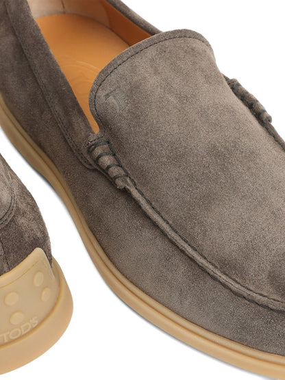 TOD'S Suede Leather Loafers for Men
