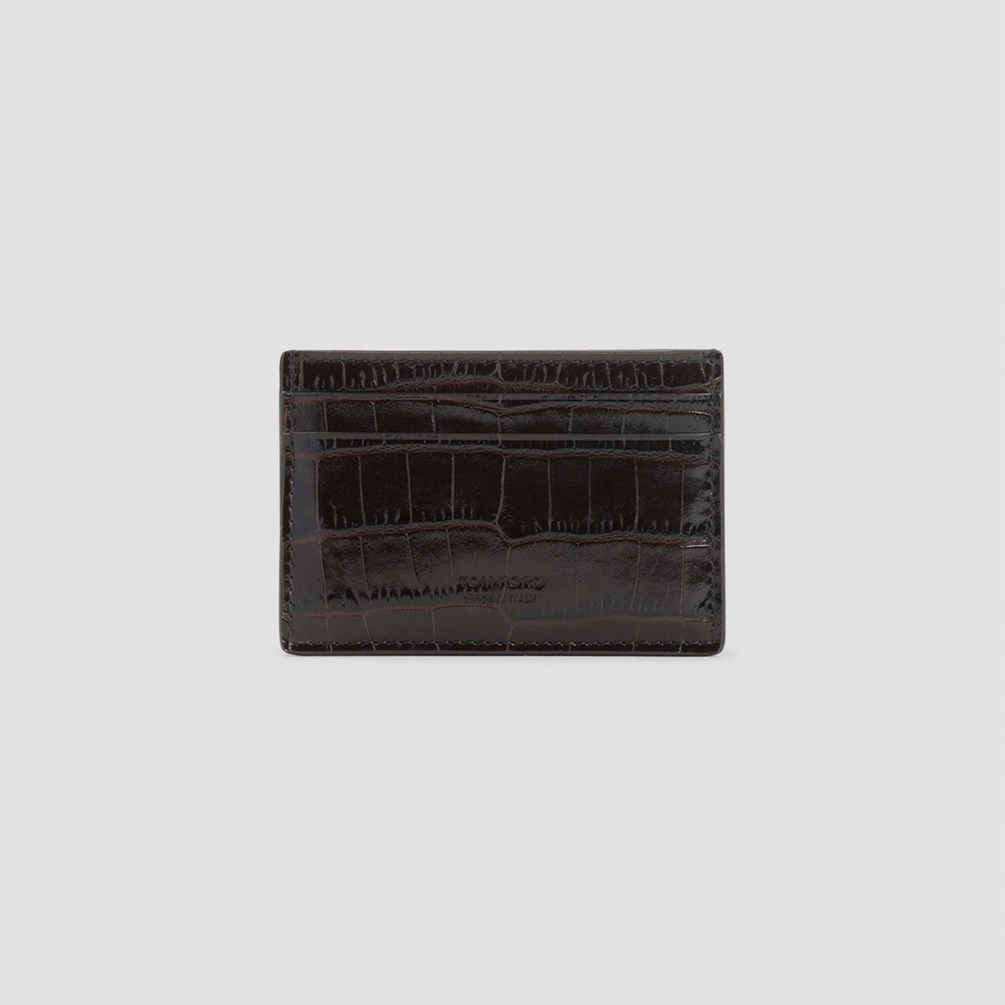 TOM FORD Mini Leather Credit Card Case - 100% Leather - FW25