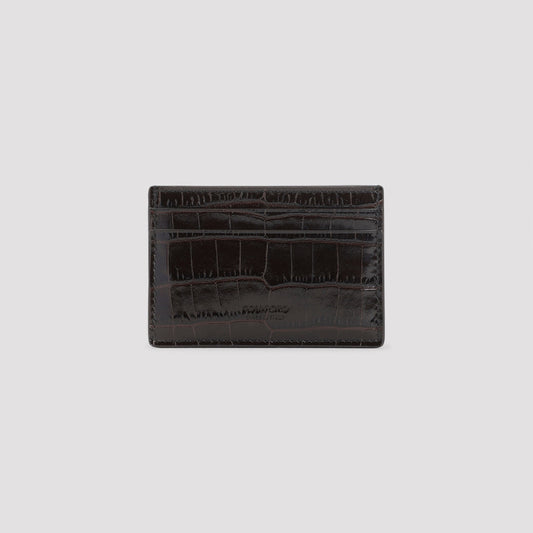 TOM FORD Mini Leather Credit Card Case - 100% Leather - FW25