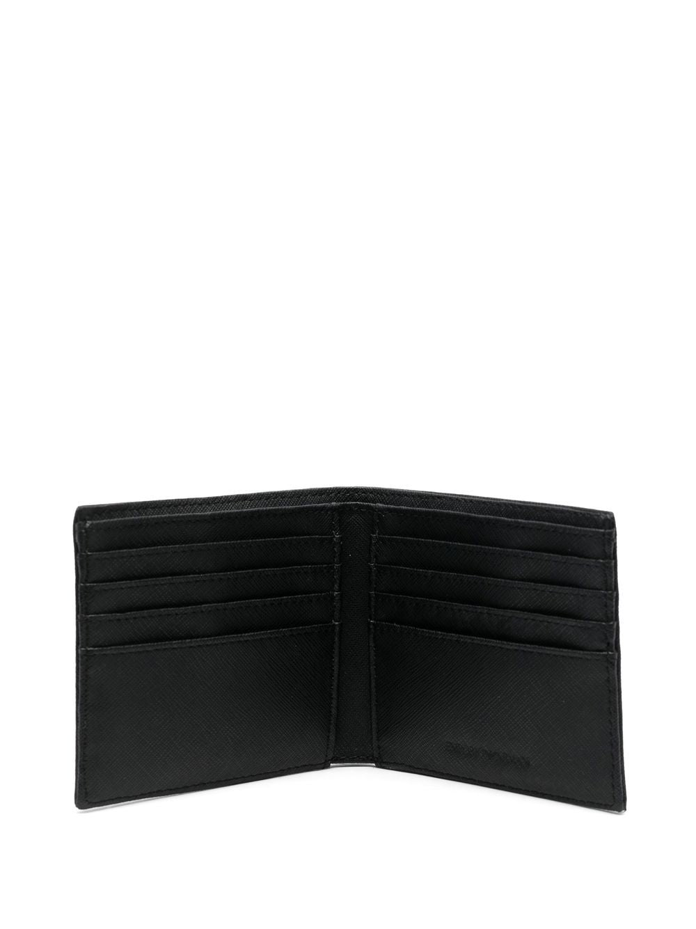 EMPORIO ARMANI Men's Mini Recycled Leather Bi-Fold Wallet