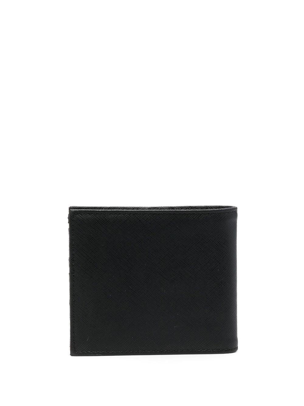 EMPORIO ARMANI Men's Mini Recycled Leather Bi-Fold Wallet