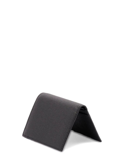 VALENTINO GARAVANI Mini Vlogo Signature Cardholder in Grainy Calfskin