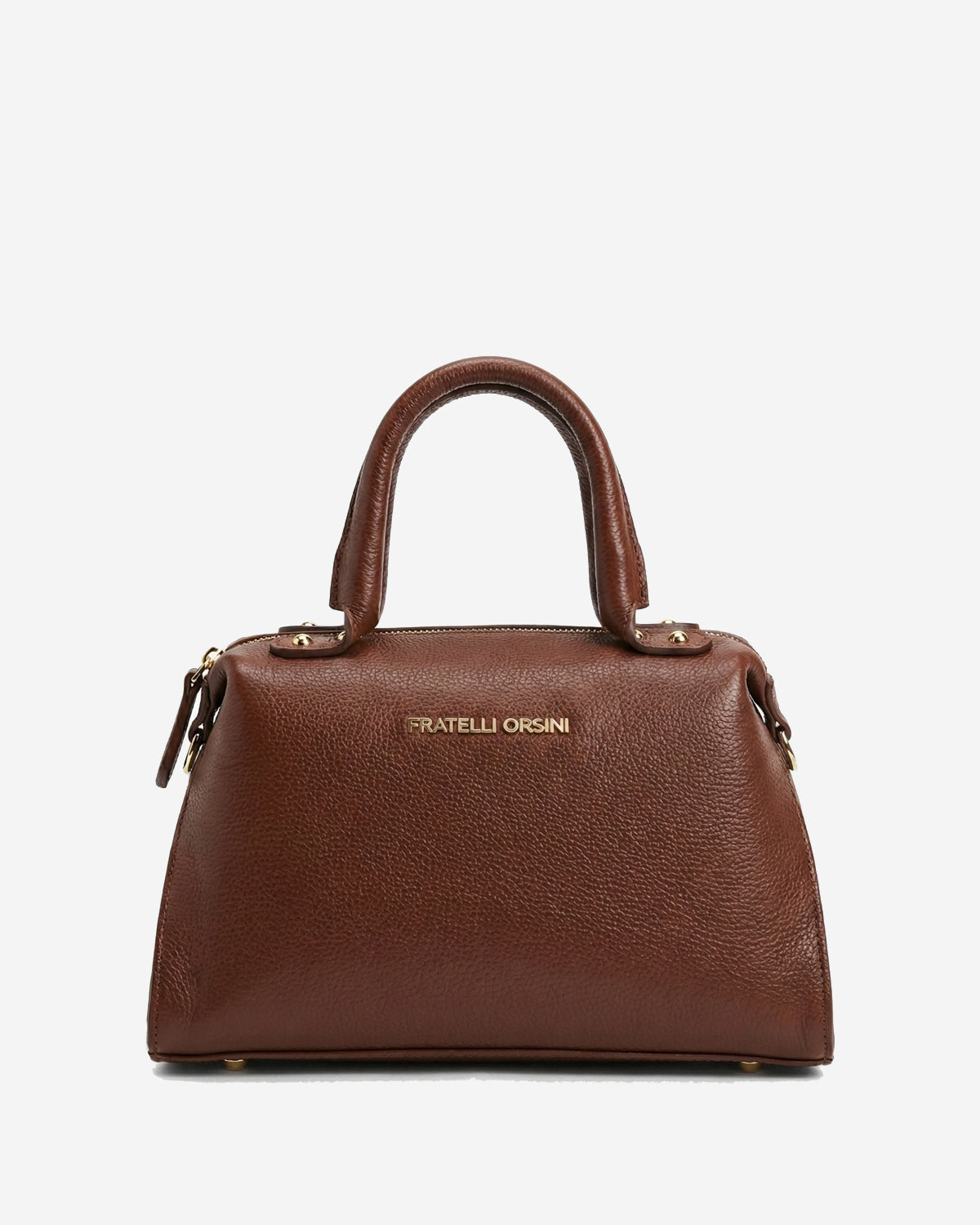 Zita (brown) - Italian calf leather women's handbag (with shoulder strap) — photo 2 of 7