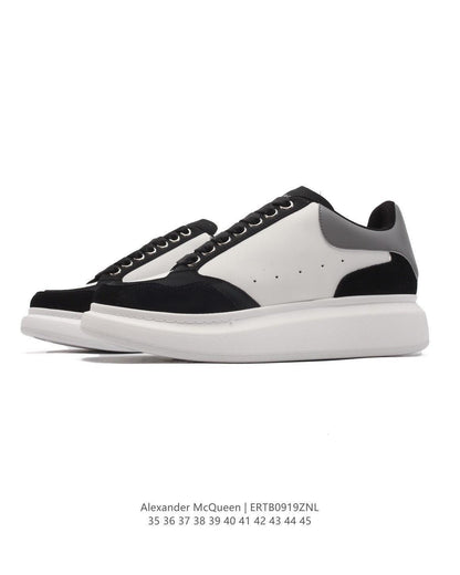 Alexander McQueen Men's Oversized Larry Leather Low-Top Sneakers