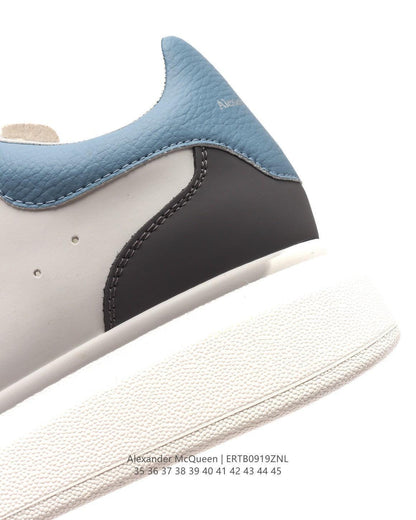 Alexander McQueen Men's Oversized Larry Leather Low-Top Sneakers