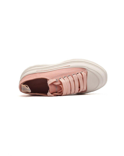 Alexander McQueen Women Tread Slick lace-up Sneakers 'Pink/White'